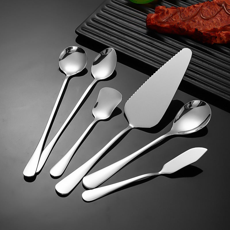Thickened Western-Style Knife And Fork 1010 Stainless Steel Tableware Food-Grade Mixing Spoon El Knife And Fork Spoon Set Steak Knife - Image 3